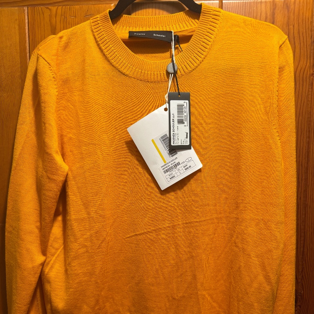 NWT Proenza Schouler Eco Superfine Merino Wool Sweater size Large MSRP $966